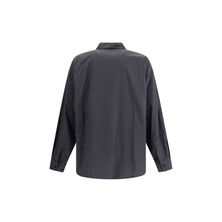 Balenciaga Black Wool Pattern Shirt Balenciaga