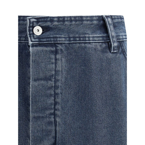 Jacquemus Blue Cotton Jeans Denim Jacquemus