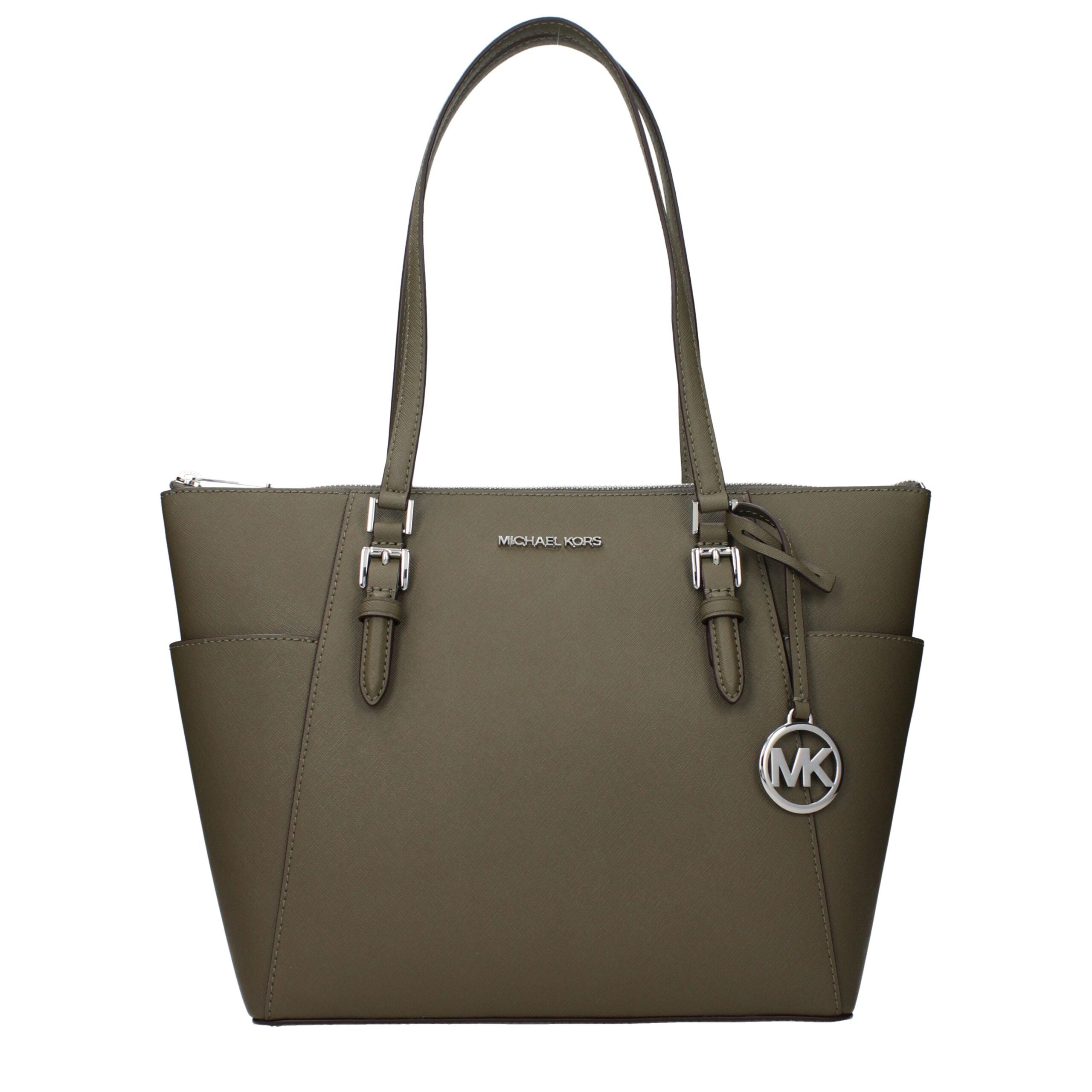 Michael Kors Green Leather Shoulder Bag Michael Kors