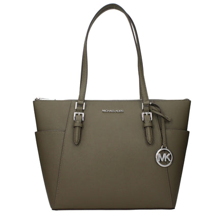 Michael Kors Green Leather Shoulder Bag Michael Kors