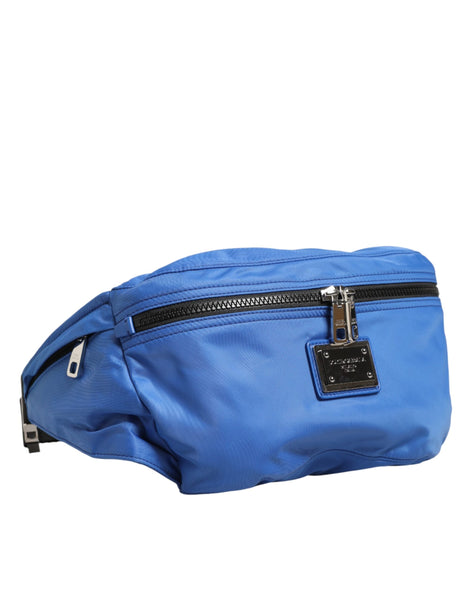 Dolce & Gabbana Blue Logo Plaque Nylon Waist Fanny Pack Men's Borse Bag Dolce & Gabbana