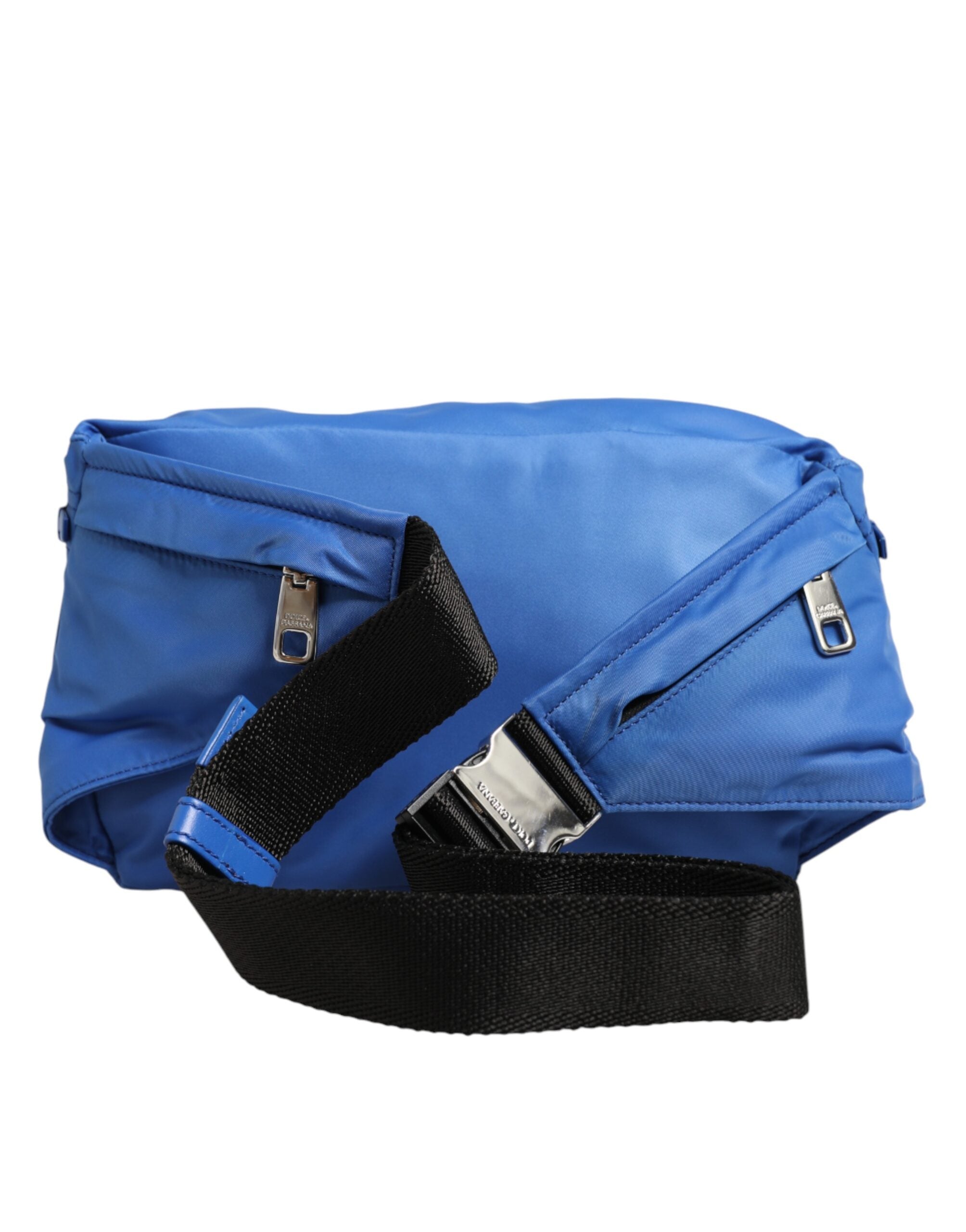 Dolce & Gabbana Blue Logo Plaque Nylon Waist Fanny Pack Men's Borse Bag Dolce & Gabbana