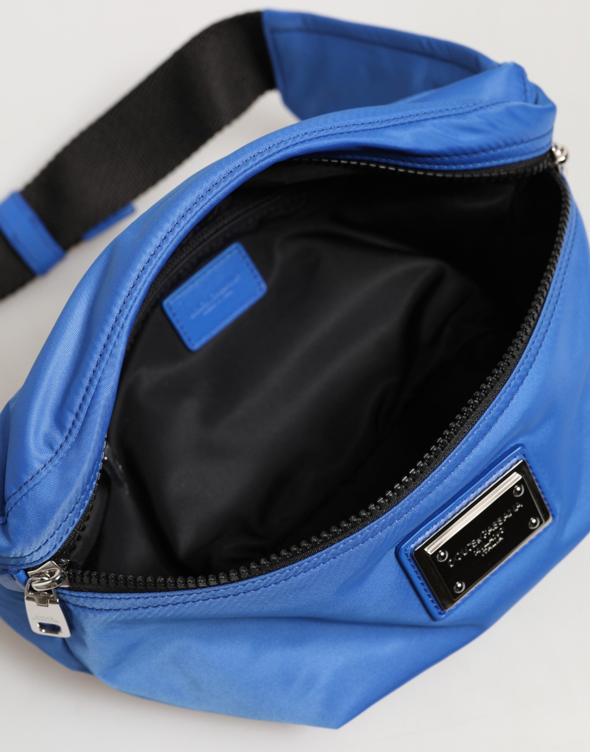 Dolce & Gabbana Blue Logo Plaque Nylon Waist Fanny Pack Men's Borse Bag Dolce & Gabbana