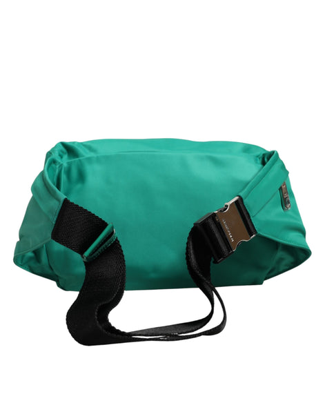 Dolce & Gabbana Green Logo Plaque Nylon Waist Fanny Pack Men's Borse Bag Dolce & Gabbana