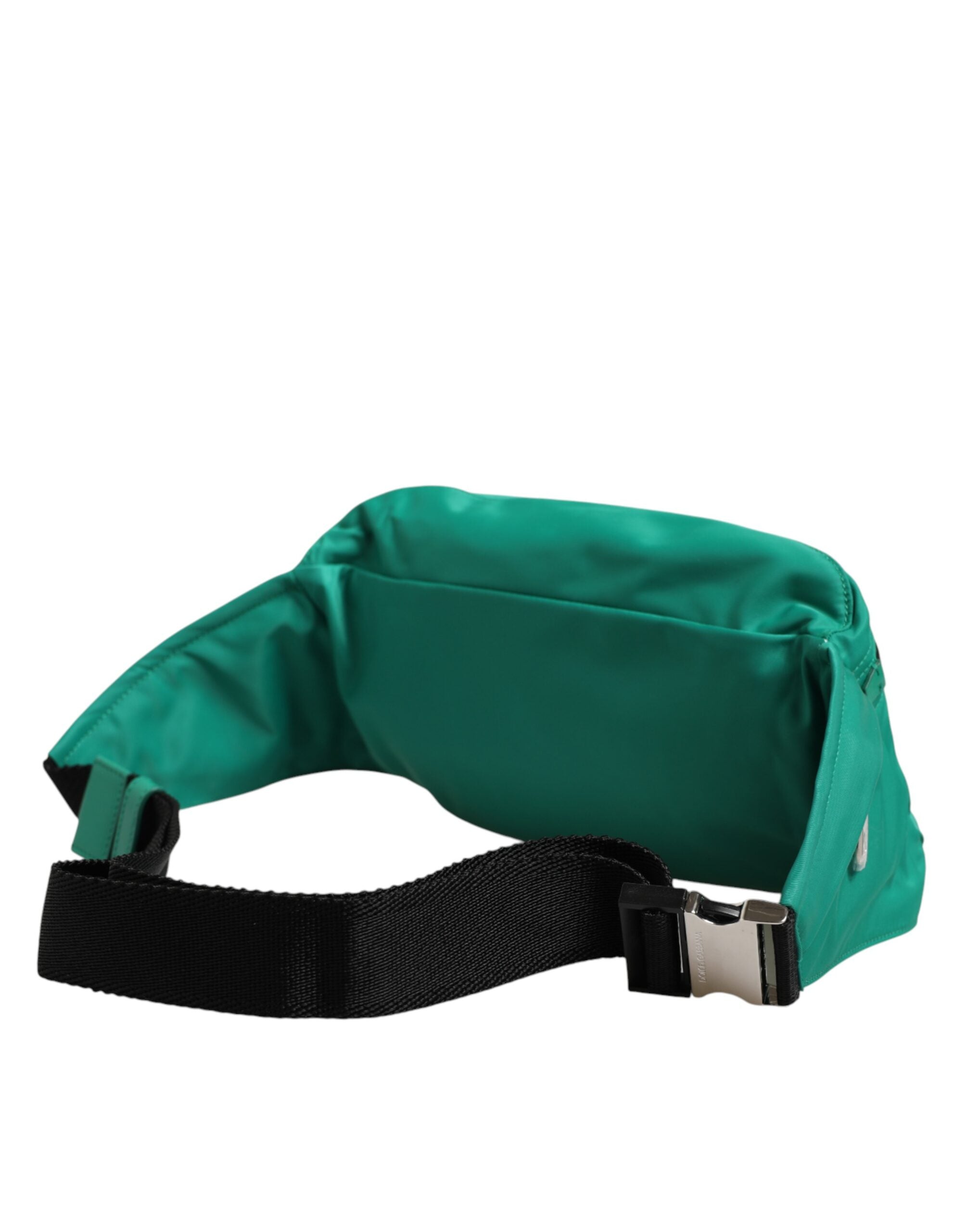 Dolce & Gabbana Green Logo Plaque Nylon Waist Fanny Pack Men's Borse Bag Dolce & Gabbana