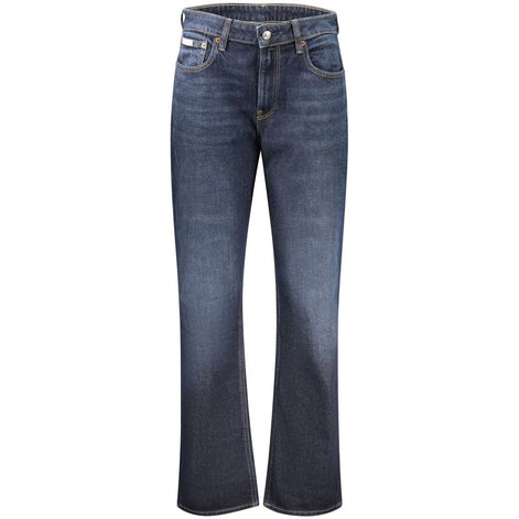 Calvin Klein Blue Cotton Women's High-Rise Jeans Calvin Klein
