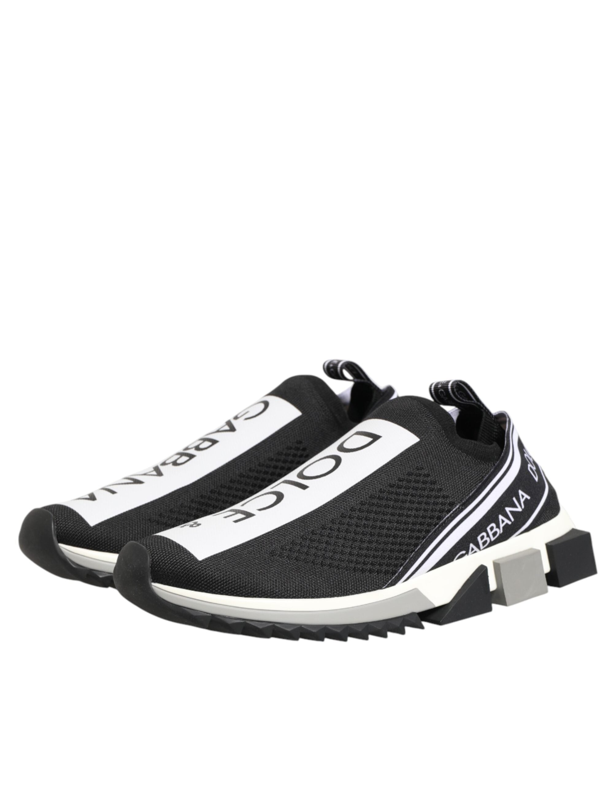 Dolce & Gabbana Black Slip On Sorrento Men Sneakers Shoes Dolce & Gabbana