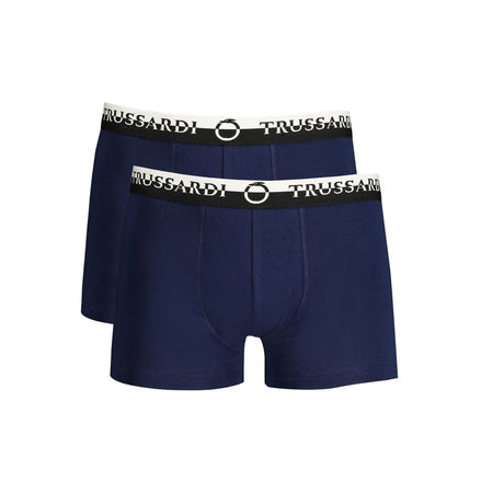 Trussardi Blue Cotton Underwear Trussardi