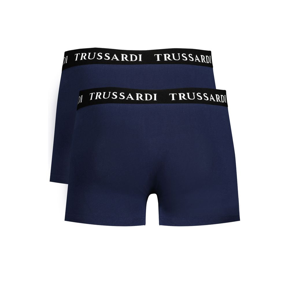 Trussardi Blue Cotton Underwear Trussardi
