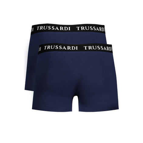 Trussardi Blue Cotton Underwear Trussardi
