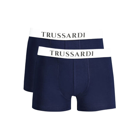 Trussardi Blue Cotton Underwear Trussardi