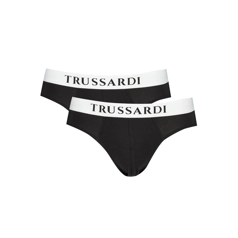 Trussardi Black Cotton Men's Brief Trussardi