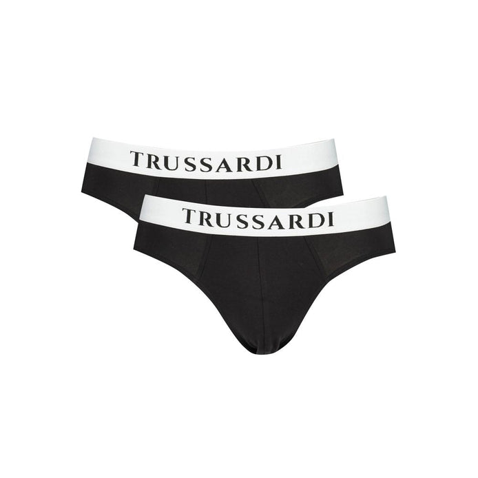 Trussardi Black Cotton Men's Brief Trussardi