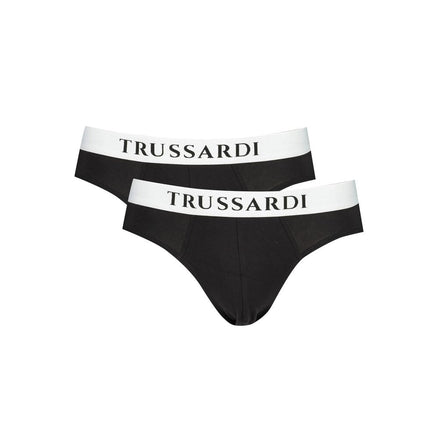 Trussardi Black Cotton Men's Brief Trussardi