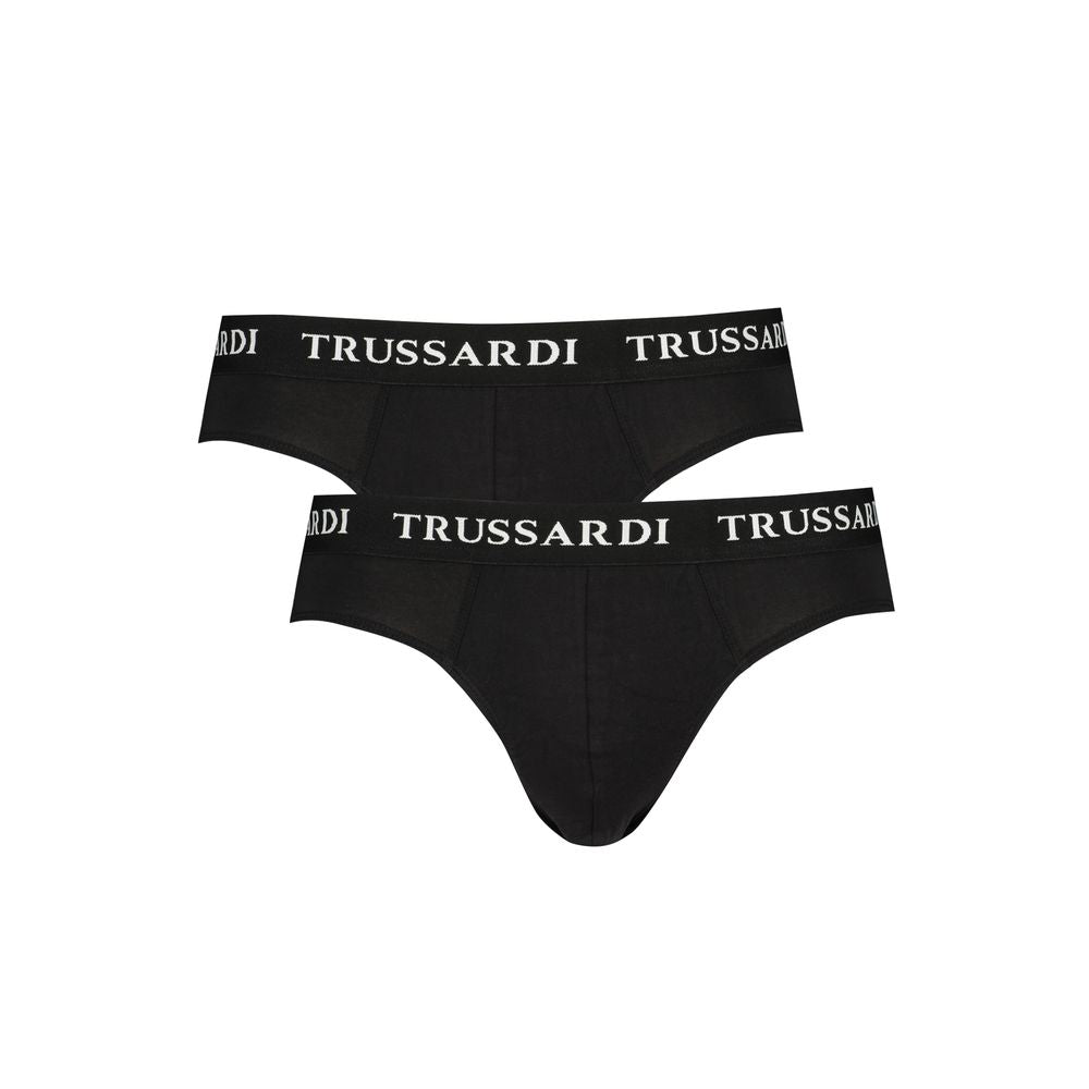 Trussardi Black Cotton Men Underwear Trussardi