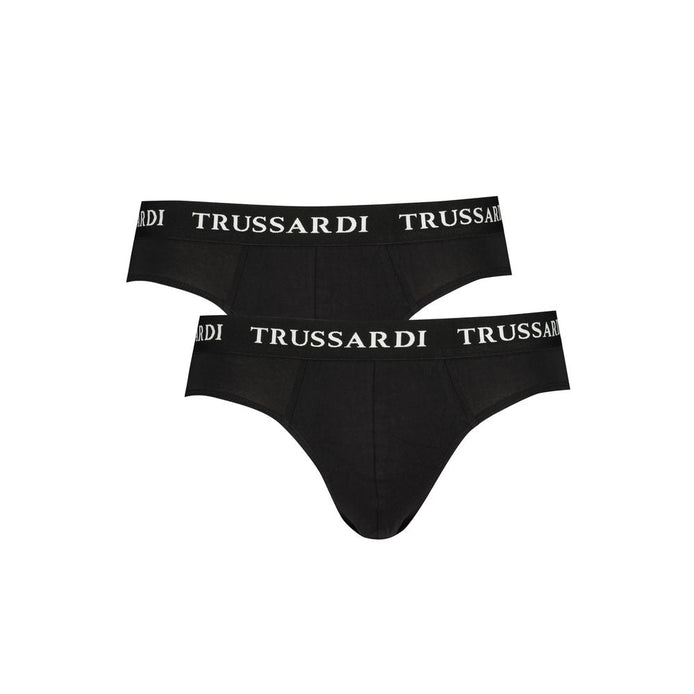 Trussardi Black Cotton Men Underwear Trussardi