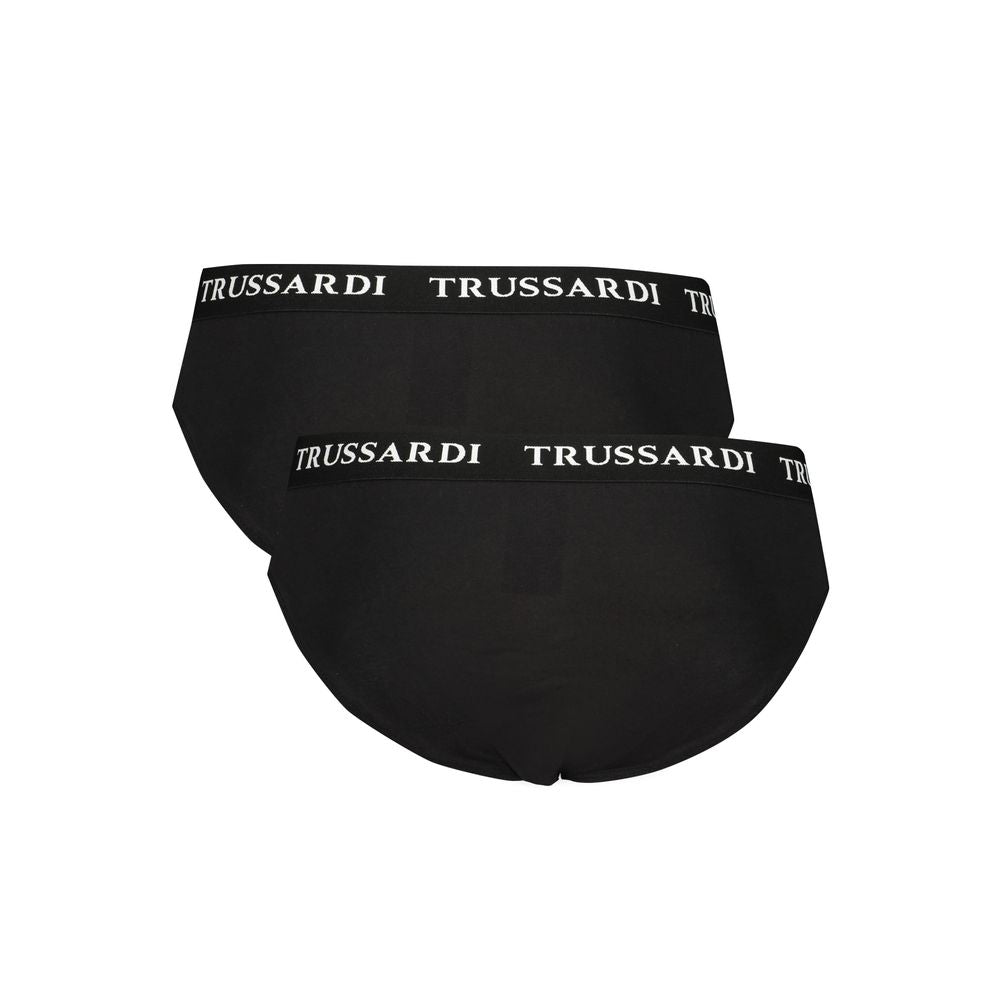 Trussardi Black Cotton Men Underwear Trussardi