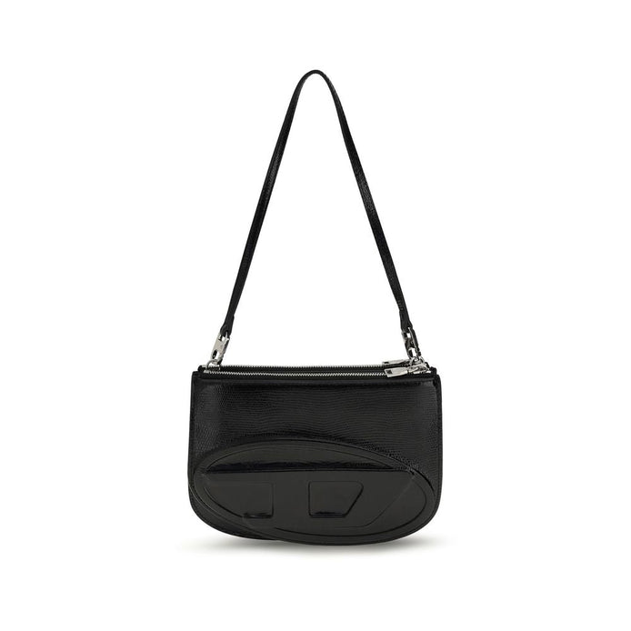 Diesel Black Calf Leather Bos Taurus Shoulder Bag Diesel