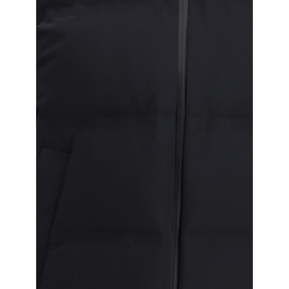 Herno Black Polyester Full-Length Jacket Herno