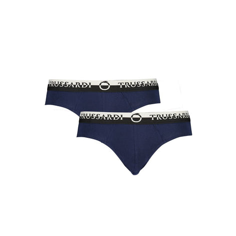 Trussardi Blue Cotton Underwear Trussardi