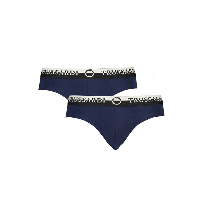 Trussardi Blue Cotton Underwear Trussardi
