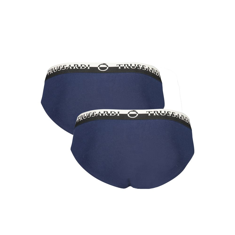 Trussardi Blue Cotton Underwear Trussardi