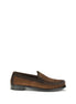 Prada Brown Leather Slip-On Loafers Prada