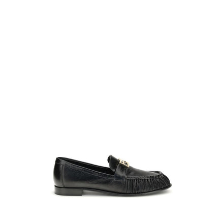 Fendi Black Calf Leather Bos Taurus Slip-On Loafers Fendi