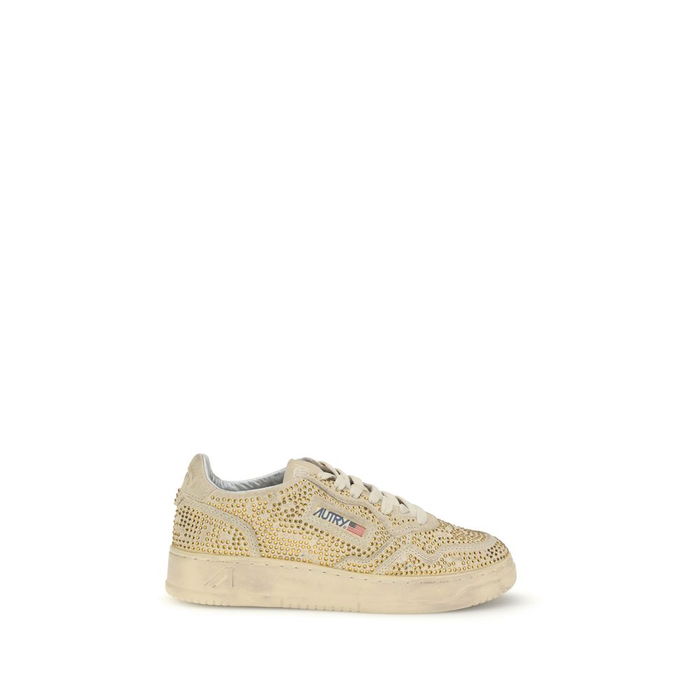 Autry Beige Rubber Low Top Sneakers Autry