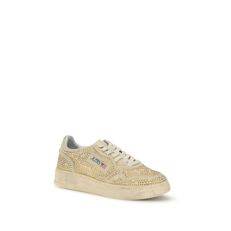 Autry Beige Rubber Low Top Sneakers Autry