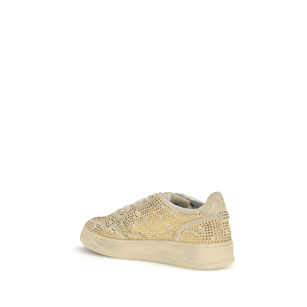Autry Beige Rubber Low Top Sneakers Autry
