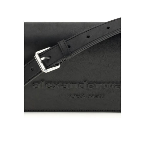 Alexander Wang Black Calf Leather Bos Taurus Shoulder Bag Alexander Wang