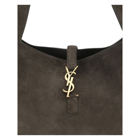 Saint Laurent Brown Calf Leather Bos Taurus Shoulder Bag Saint Laurent