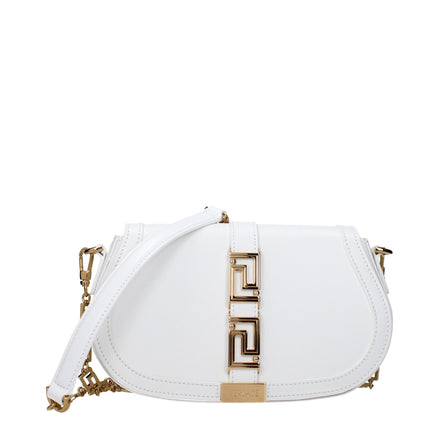 Versace White Leather Crossbody Bag Versace