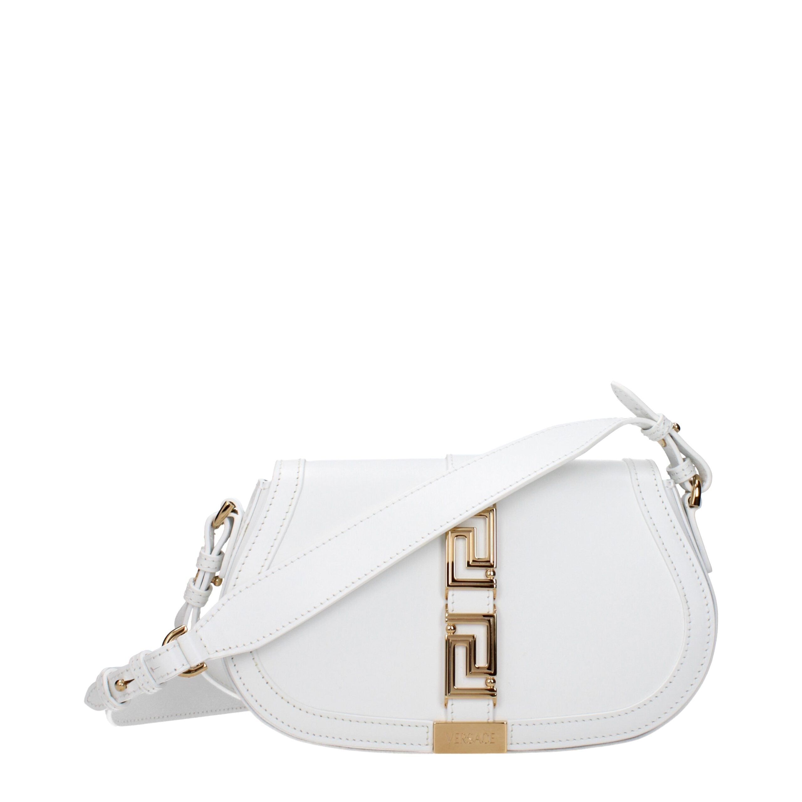 Versace White Leather Crossbody Bag Versace