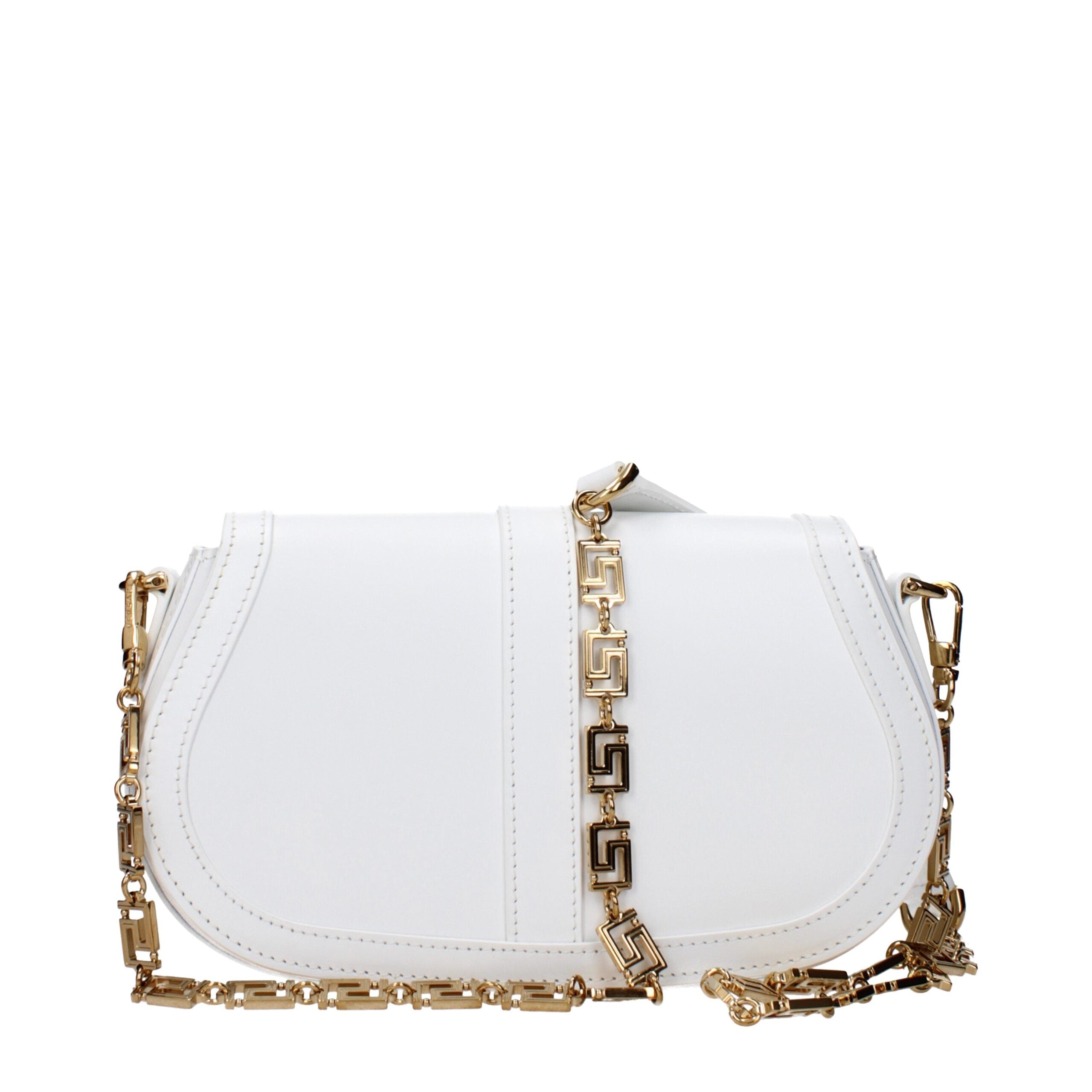 Versace White Leather Crossbody Bag Versace
