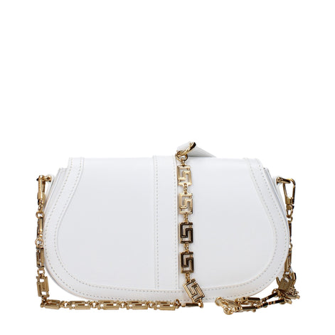 Versace White Leather Crossbody Bag Versace