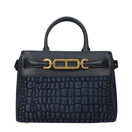 Tom Ford Blue Fabric Handbag Tom Ford