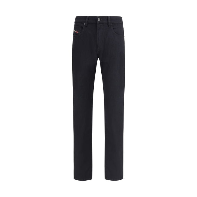 Diesel Black Cotton Slim Fit Jeans Diesel