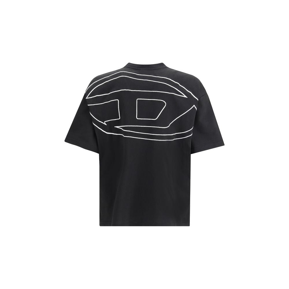 Diesel Black Cotton T-Shirt Diesel