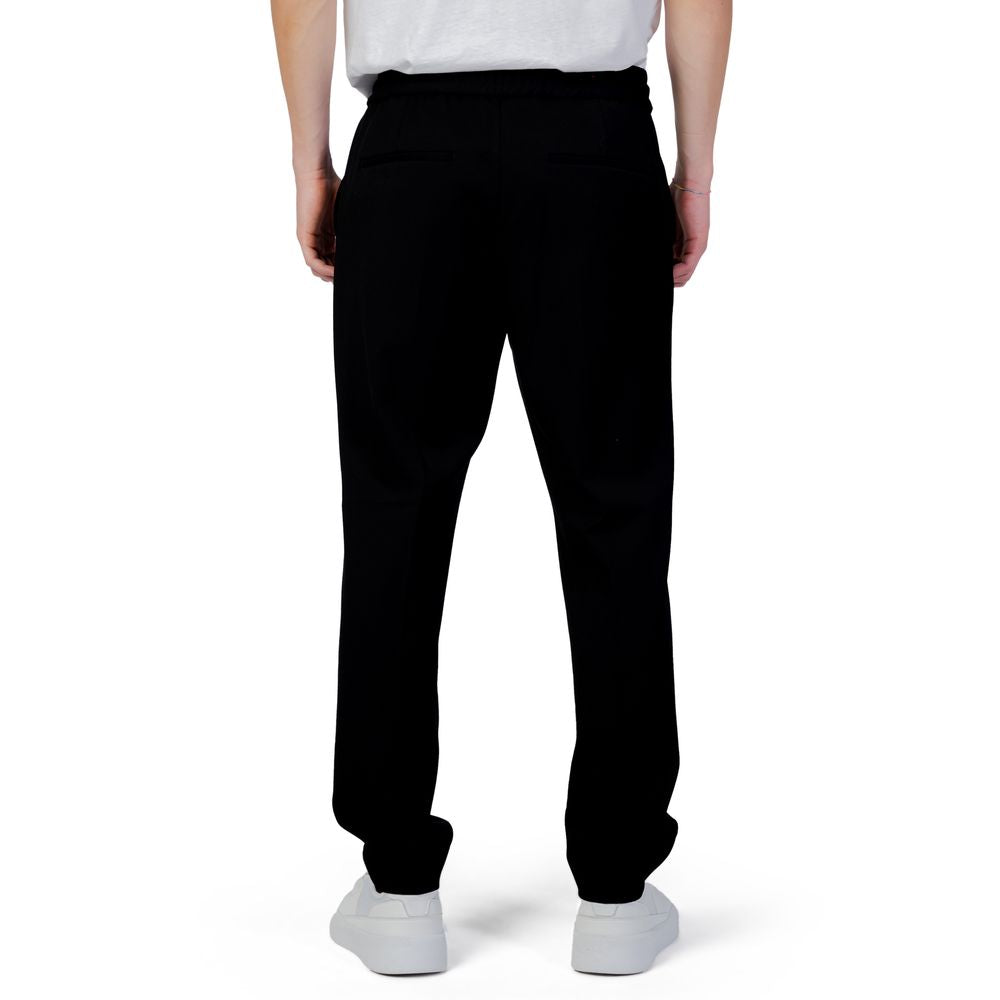 Hugo Boss Black Polyester Casual Pants Hugo Boss