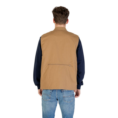 Vans Beige Cotton Sleveless Jacket Vans