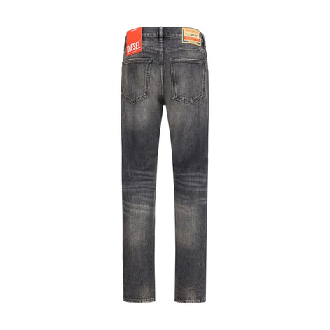 Diesel Gray Cotton Relaxed Fit Jeans Diesel