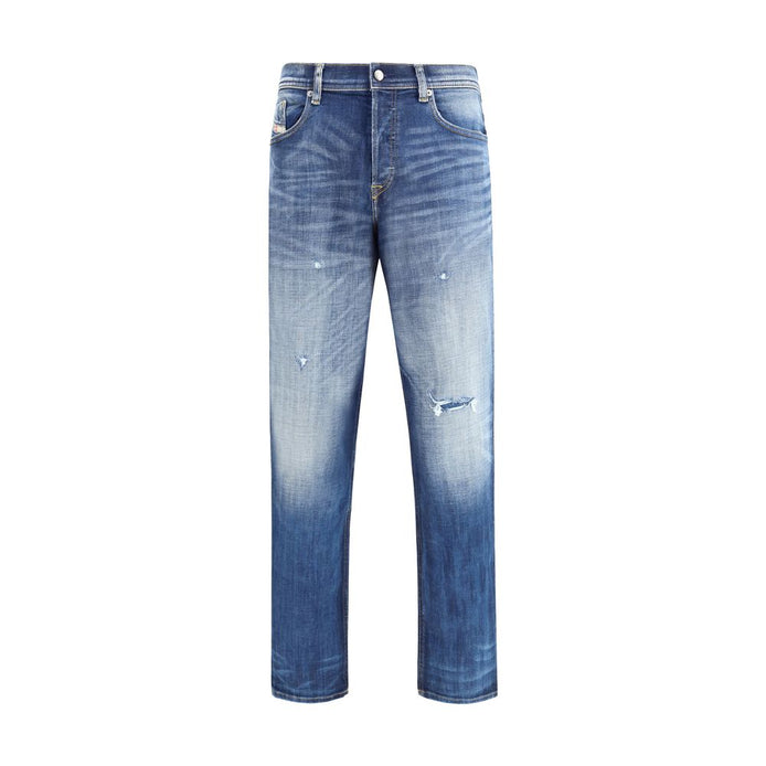 Diesel Blue Cotton Slim Fit Jeans Diesel