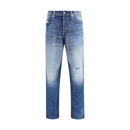 Diesel Blue Cotton Slim Fit Jeans Diesel