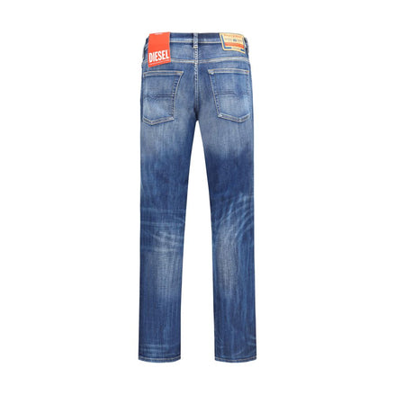 Diesel Blue Cotton Slim Fit Jeans Diesel