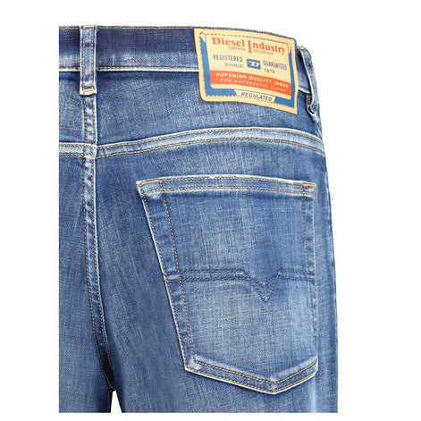 Diesel Blue Cotton Slim Fit Jeans Diesel