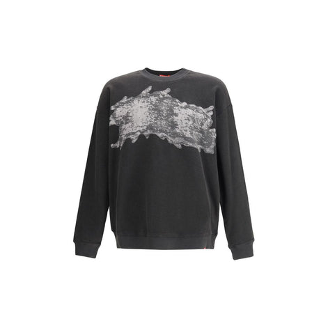 Diesel Black Cotton Sweatshirt Diesel