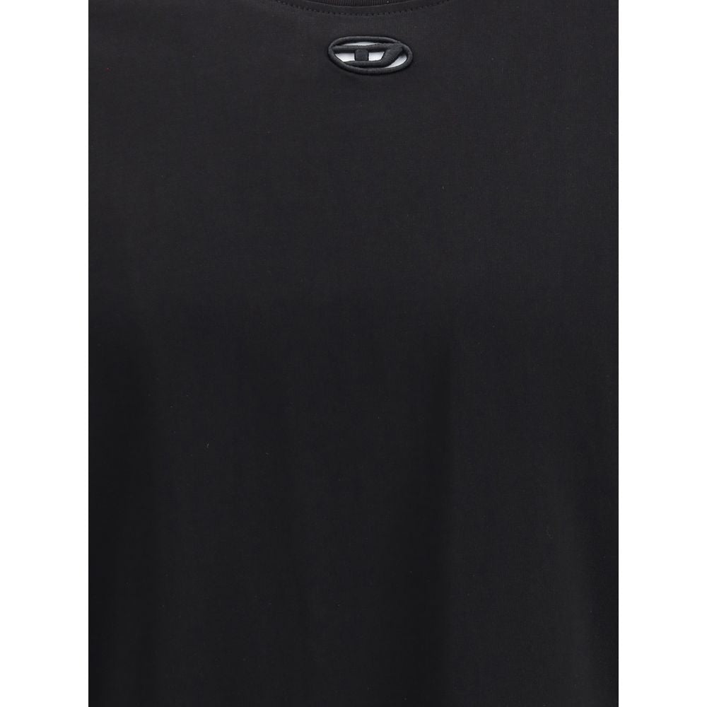 Diesel Black Cotton T-Shirt Diesel