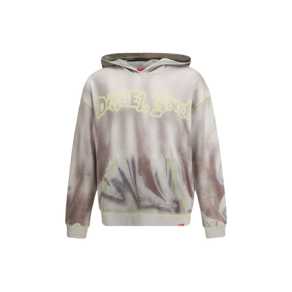 Diesel Gray Cotton Sweatshirt Diesel